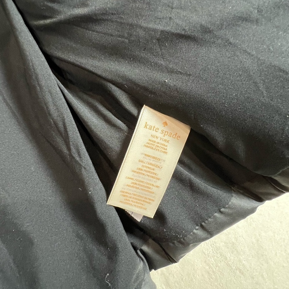Kate Spade 24M Girl Black Hooded Winter Jacket Coat - Picture 6 of 8